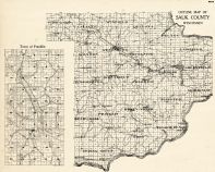 Sauk County Outline - Franklin, Wisconsin State Atlas 1930c